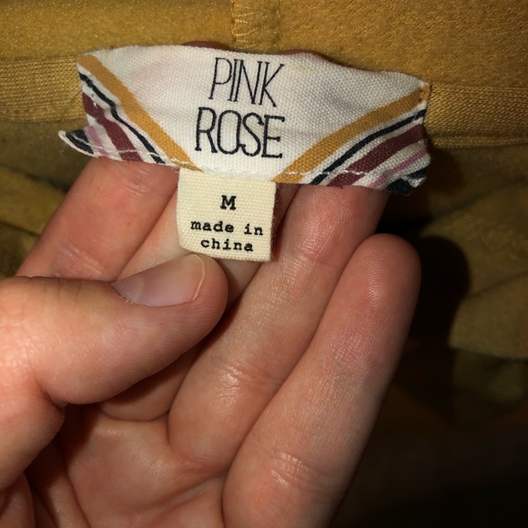 Pink Rose • hooded sweatshirt - Picture 4 of 4